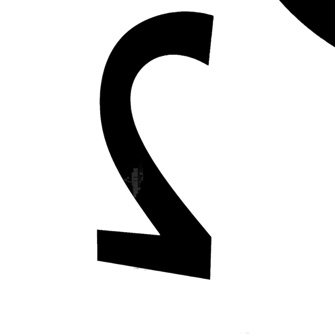 abstract black and white image letterforms