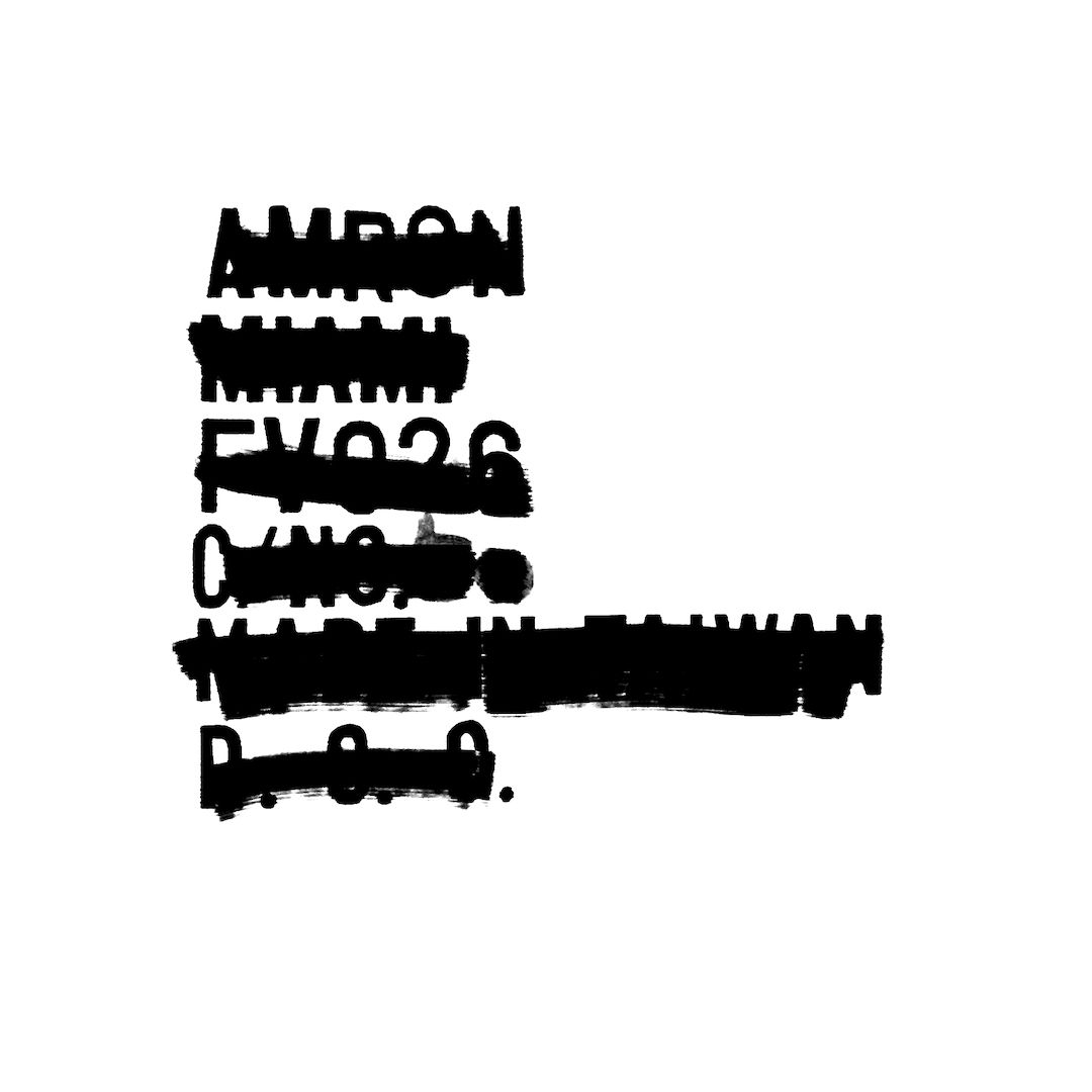abstract black and white image letterforms