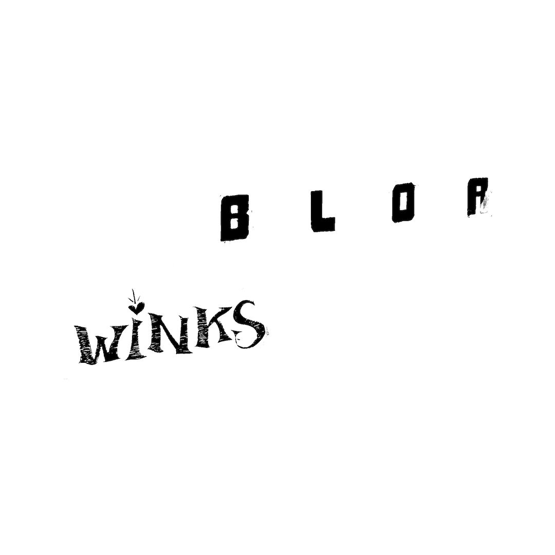 abstract black and white image letterforms
