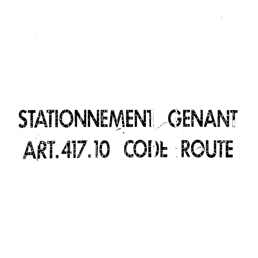 abstract black and white image letterforms