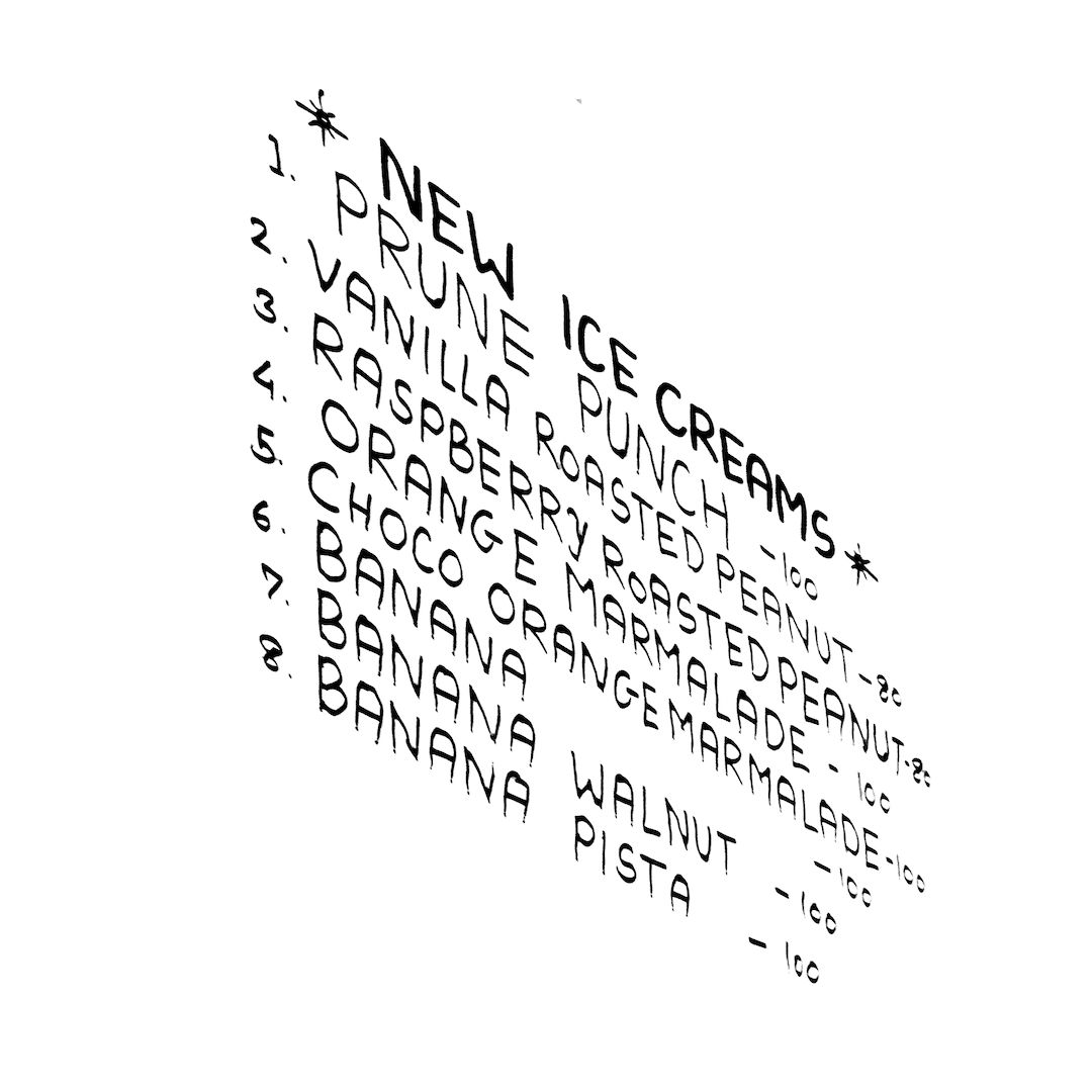 abstract black and white image letterforms