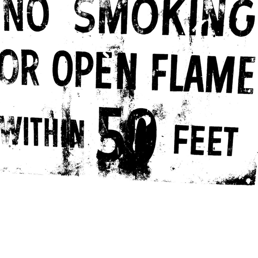abstract black and white image letterforms