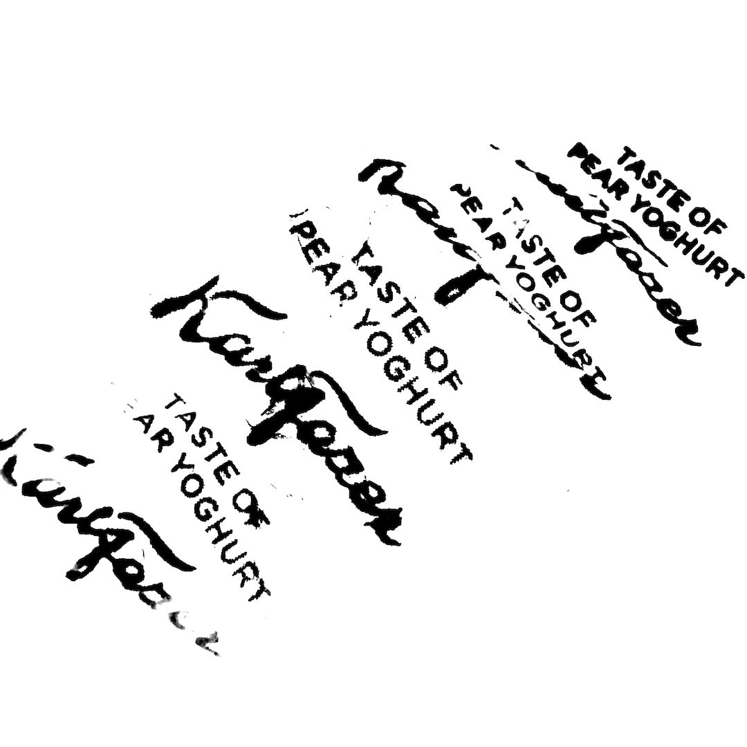abstract black and white image letterforms