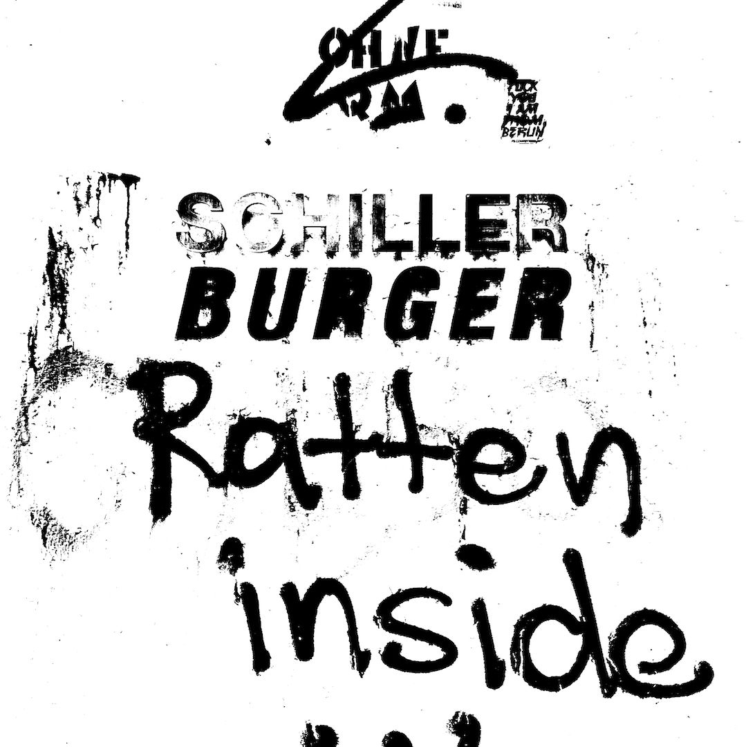 abstract black and white image letterforms