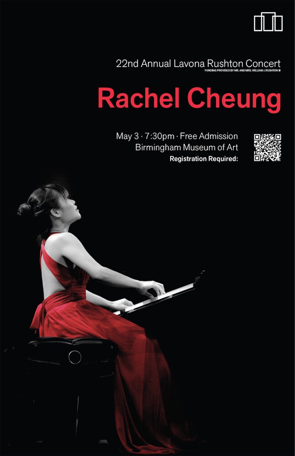 poster for a piano recital