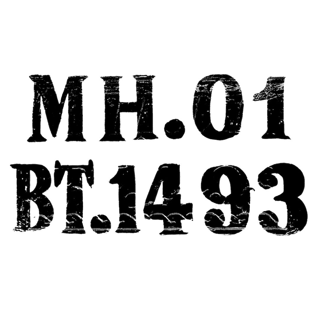 abstract black and white image letterforms