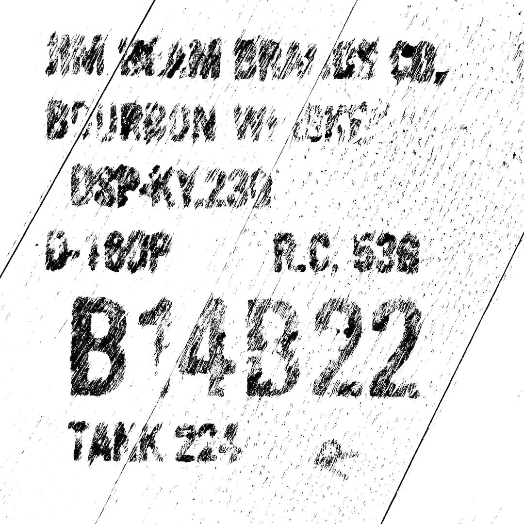 abstract black and white image letterforms