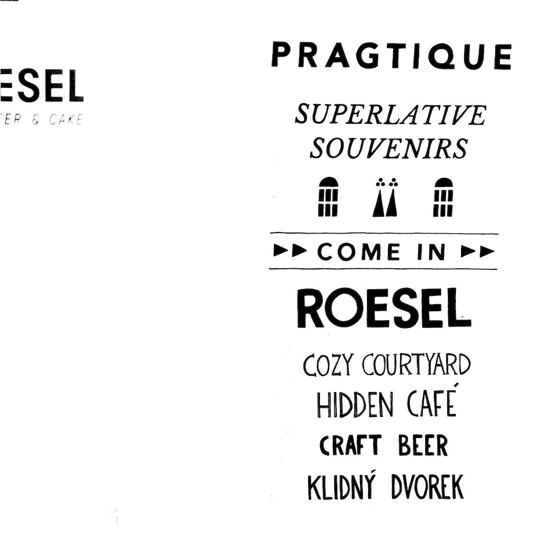 abstract black and white image letterforms