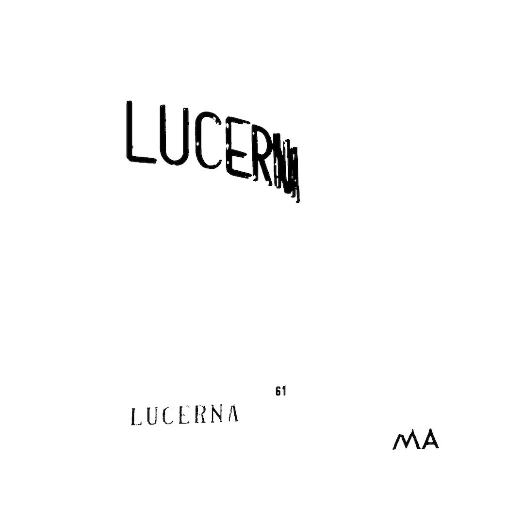 abstract black and white image letterforms