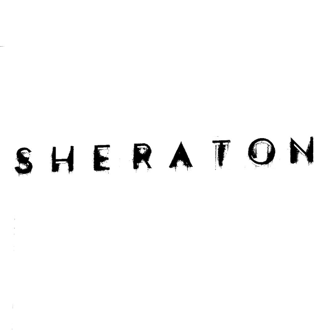 abstract black and white image letterforms