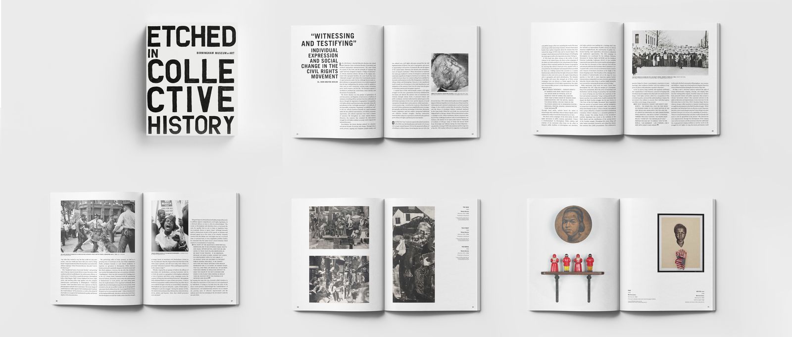grid of open books