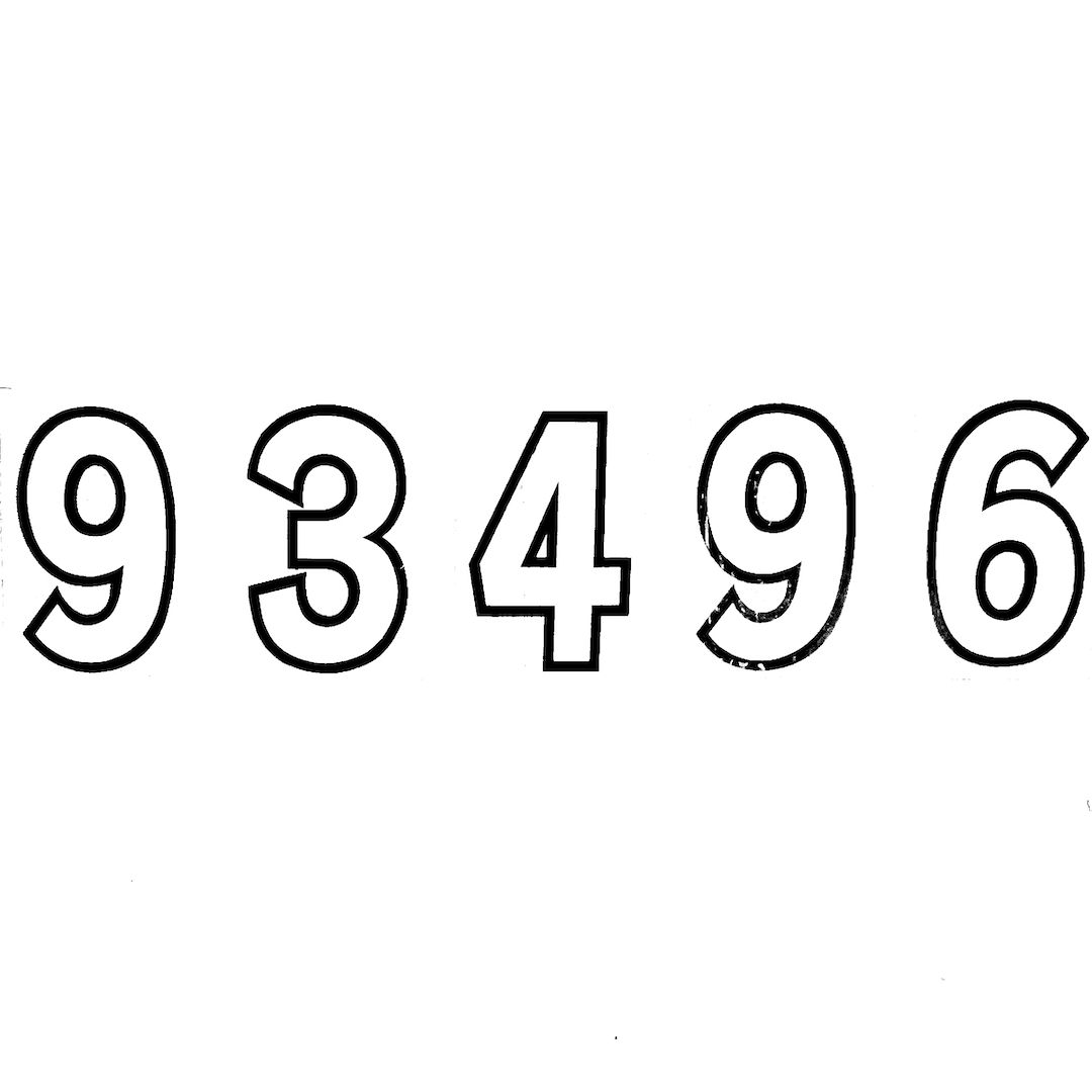 abstract black and white image letterforms