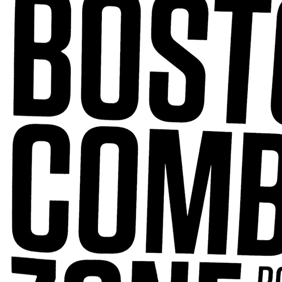 abstract black and white image letterforms