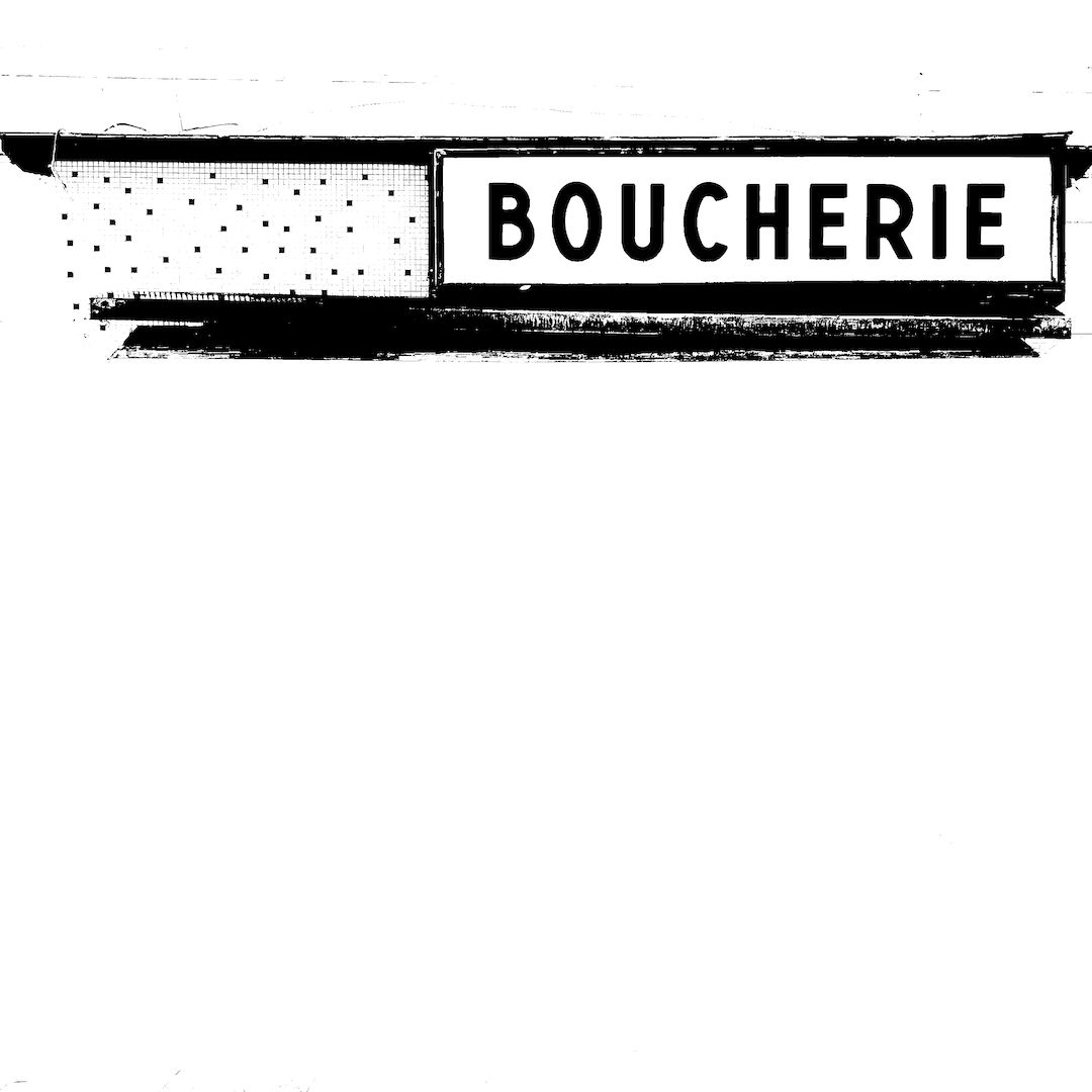 abstract black and white image letterforms