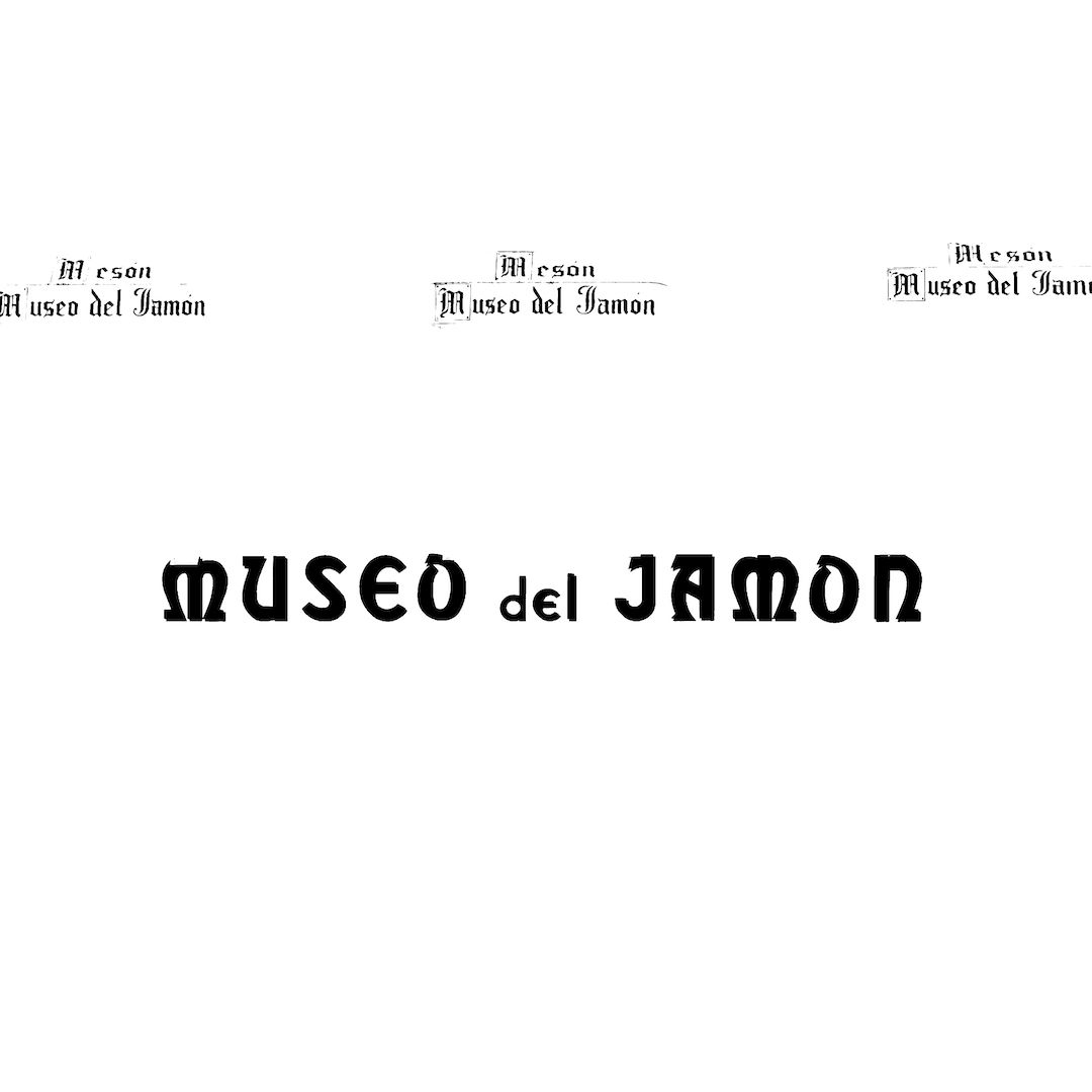 abstract black and white image letterforms