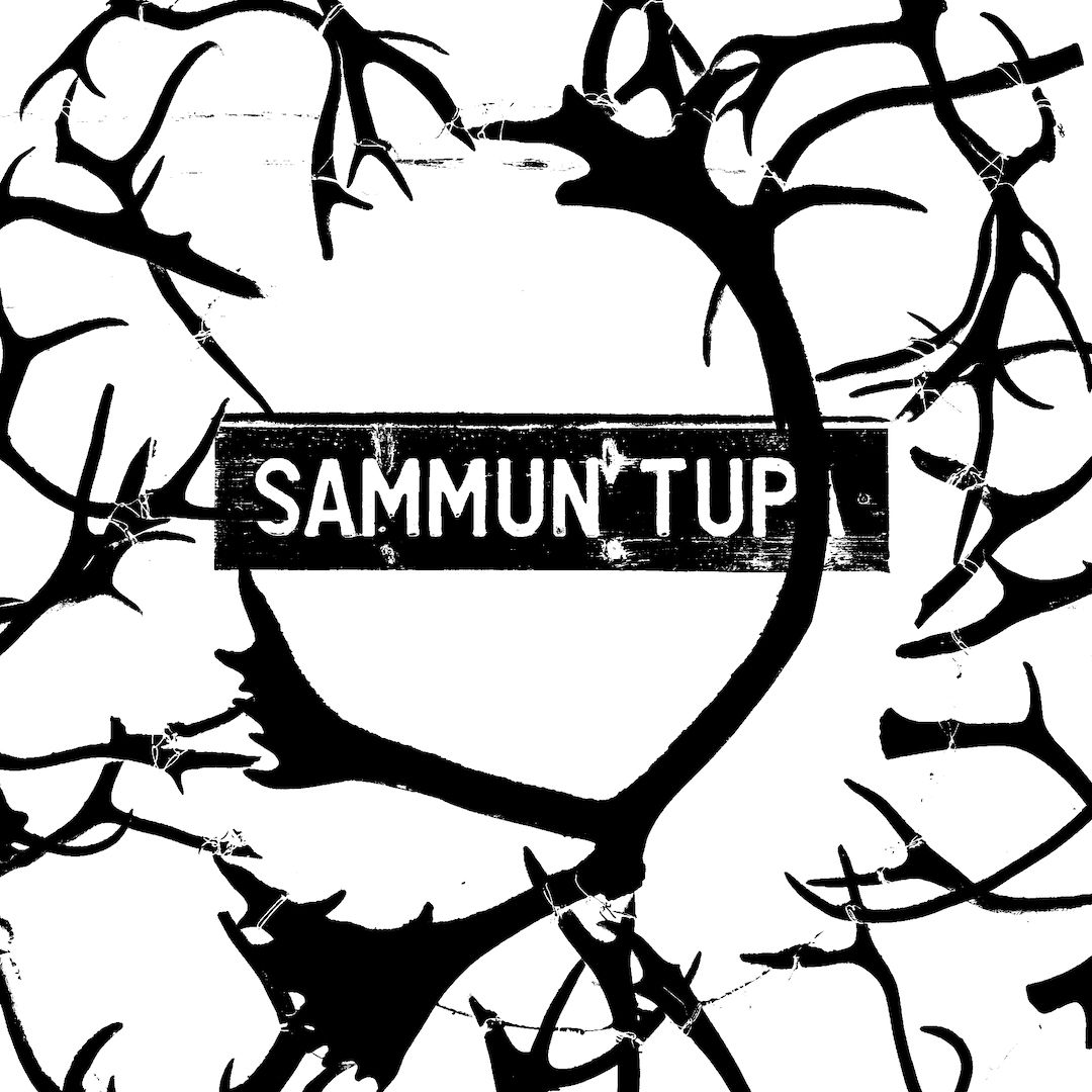 abstract black and white image letterforms