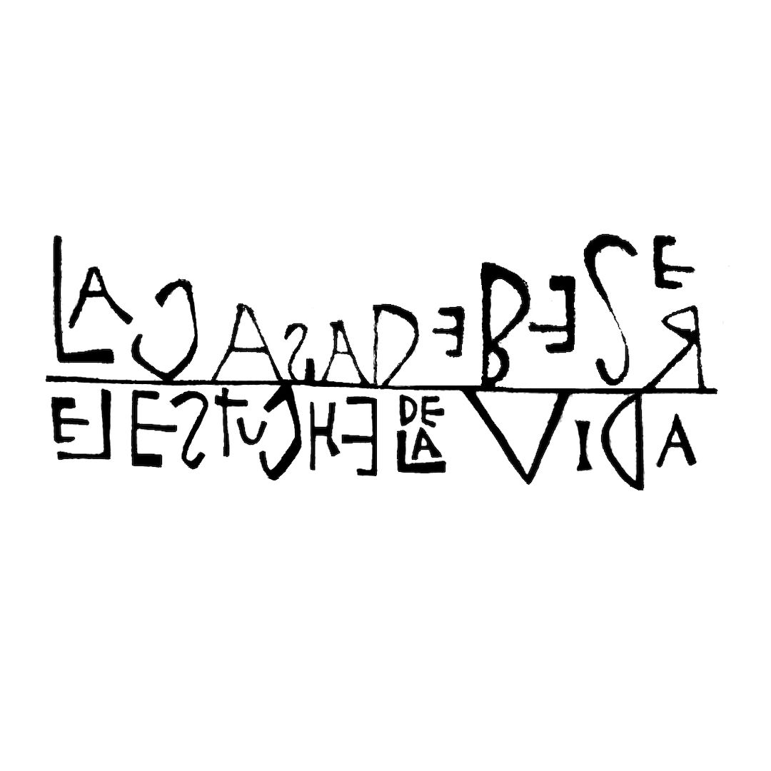 abstract black and white image letterforms