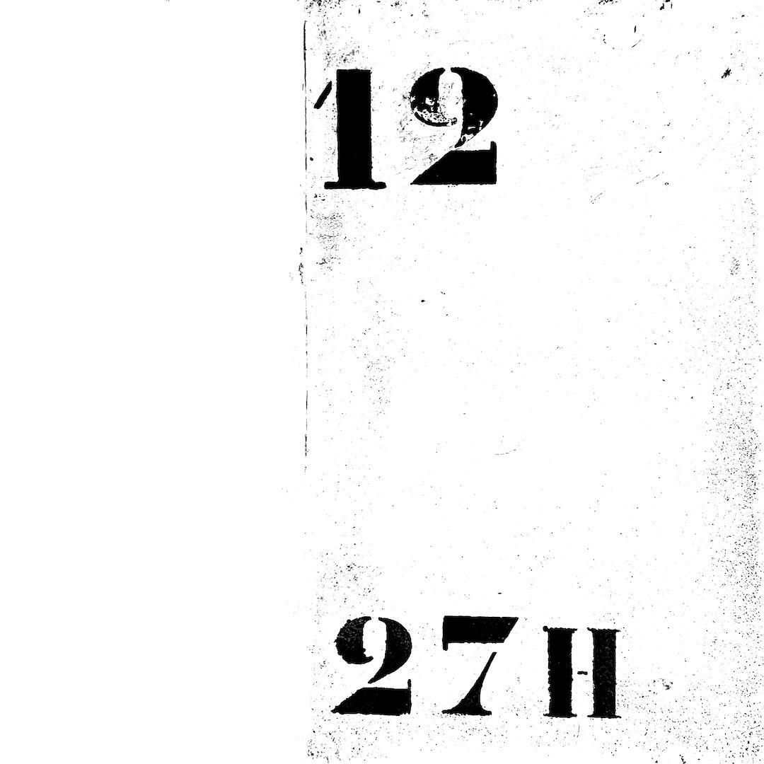 abstract black and white image letterforms