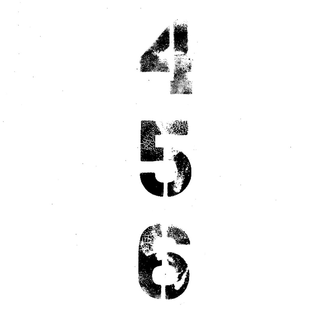 abstract black and white image letterforms