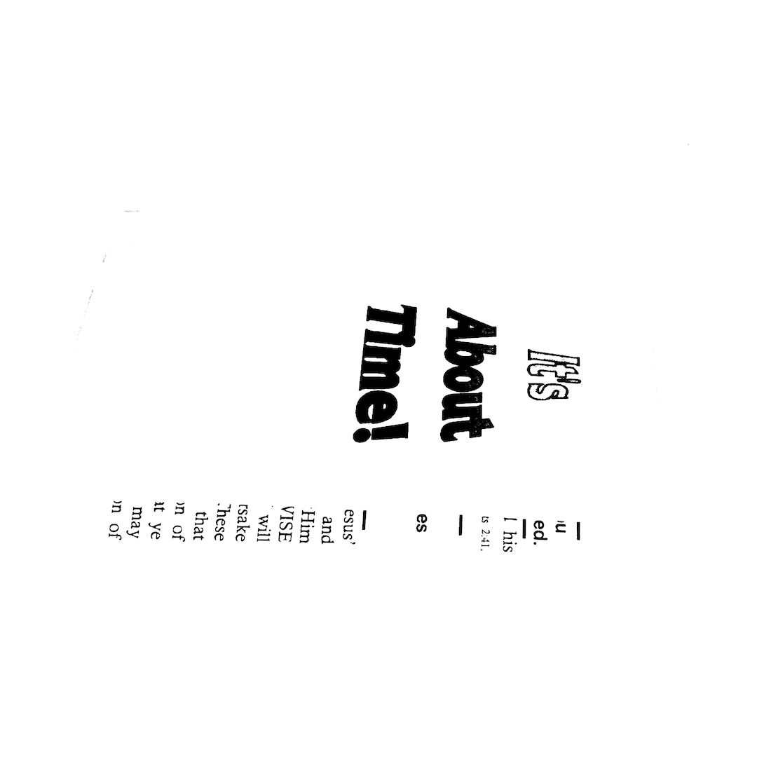 abstract black and white image letterforms