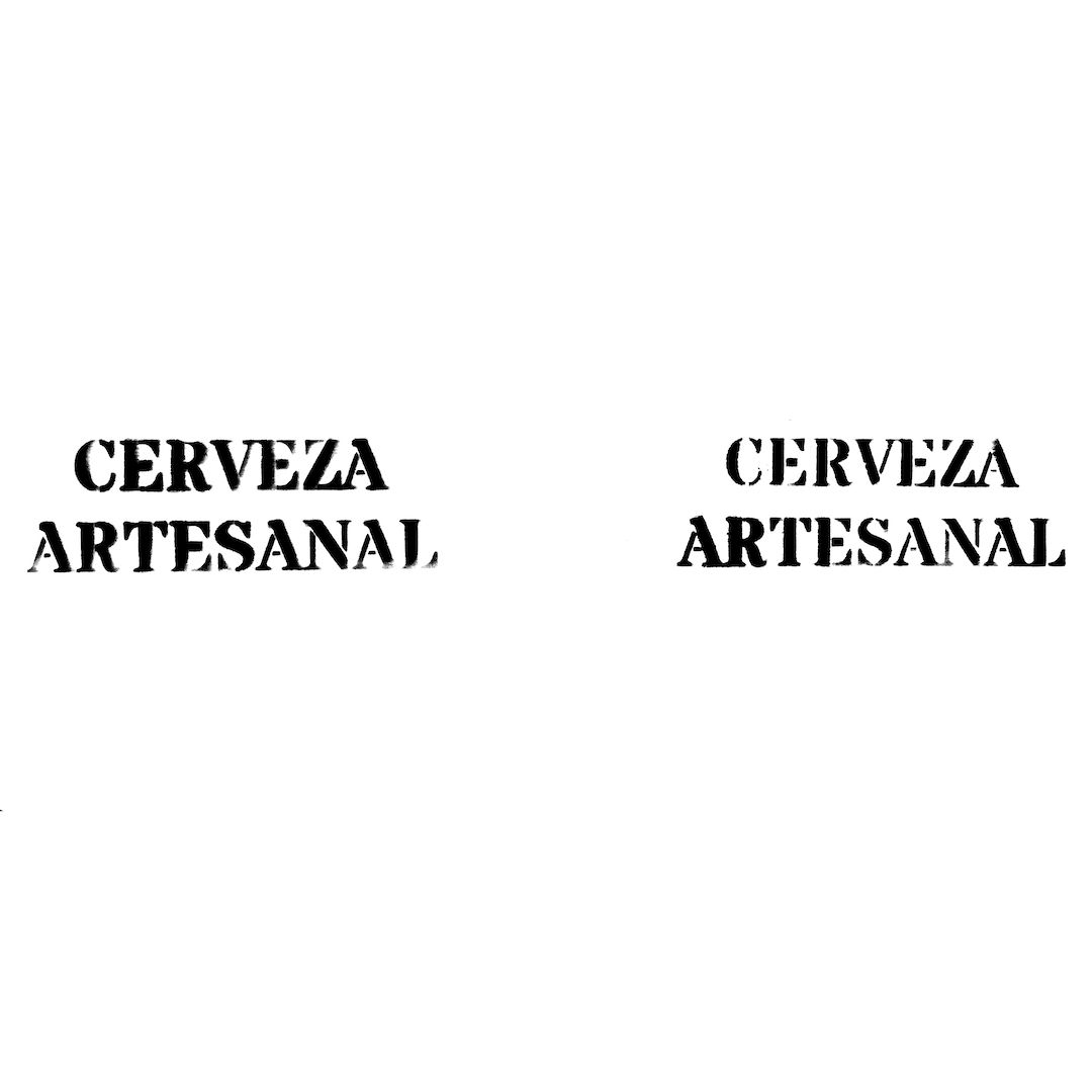 abstract black and white image letterforms