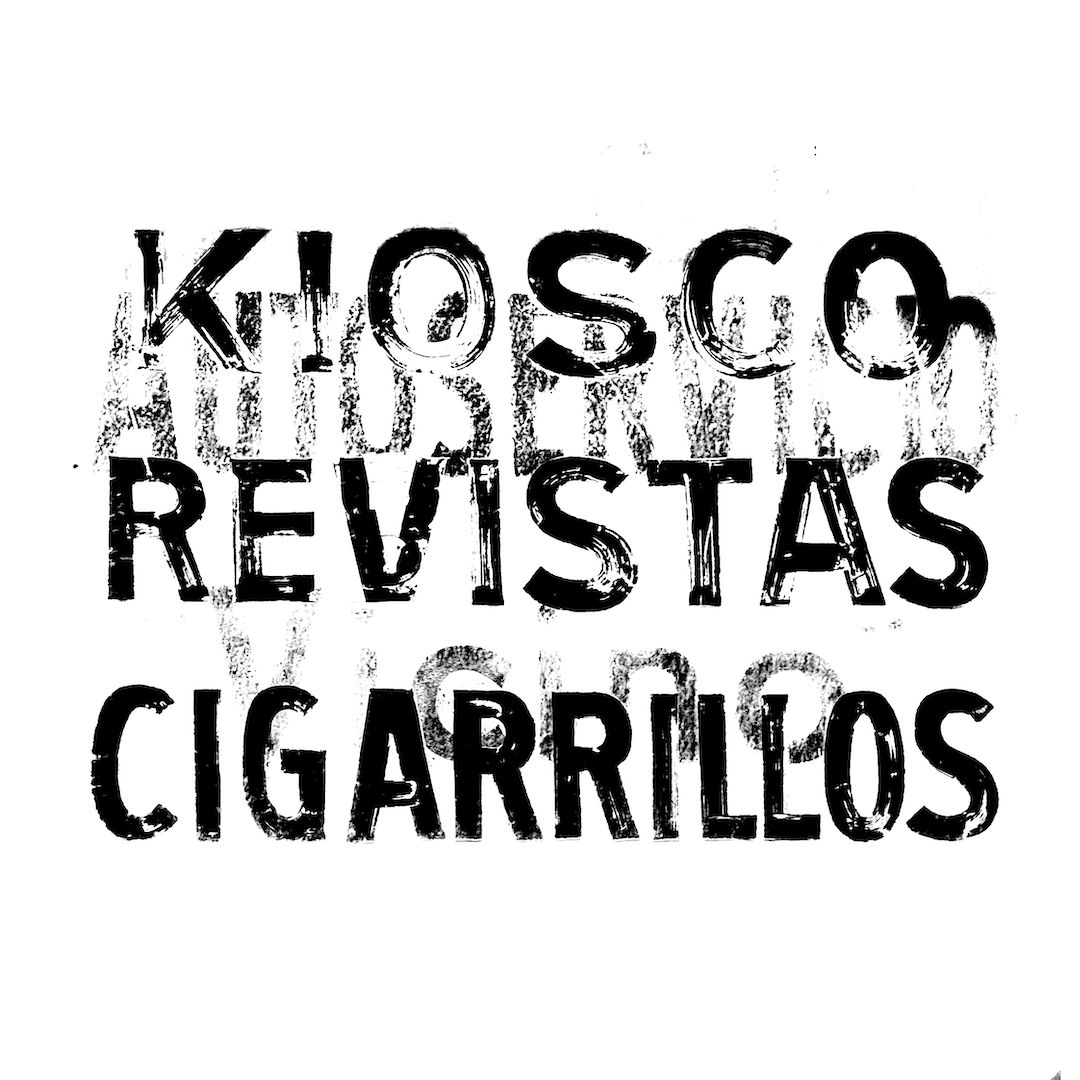 abstract black and white image letterforms