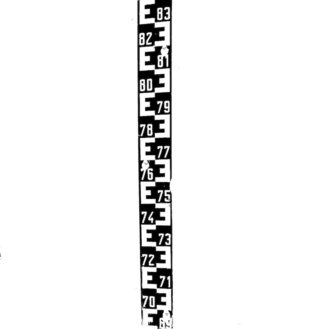 abstract black and white image letterforms
