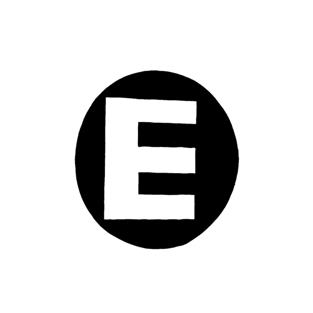 abstract black and white image letterforms