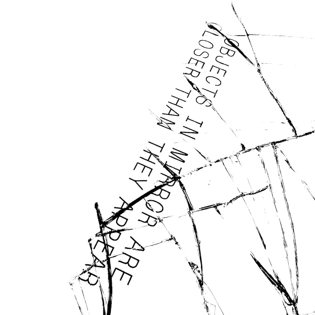 abstract black and white image letterforms