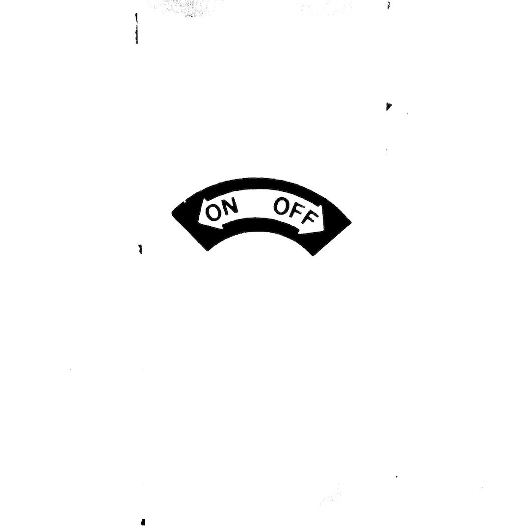 abstract black and white image letterforms