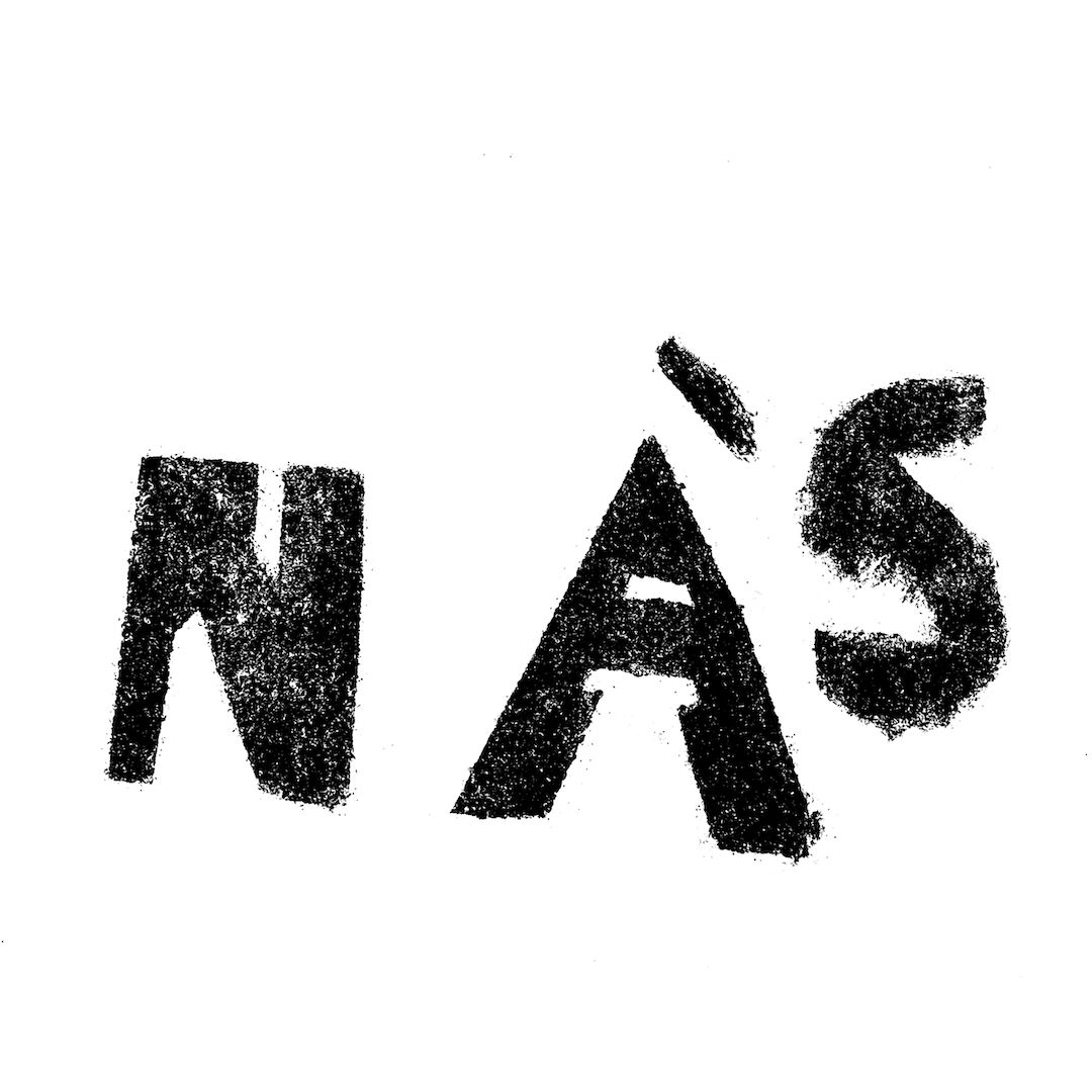 abstract black and white image letterforms