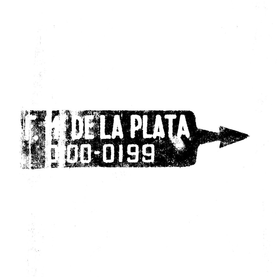 abstract black and white image letterforms