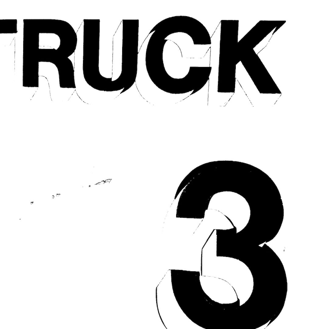 abstract black and white image letterforms