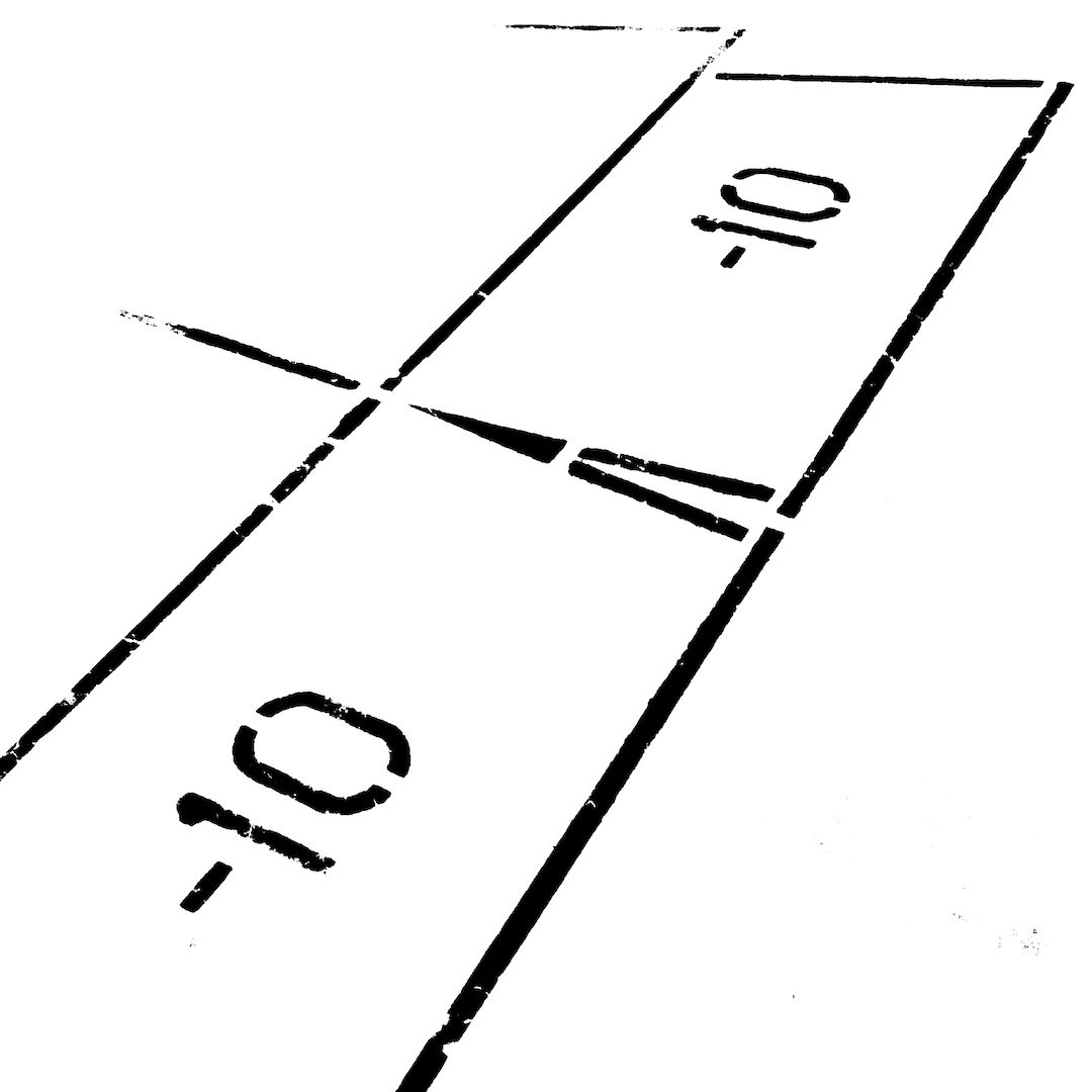 abstract black and white image letterforms