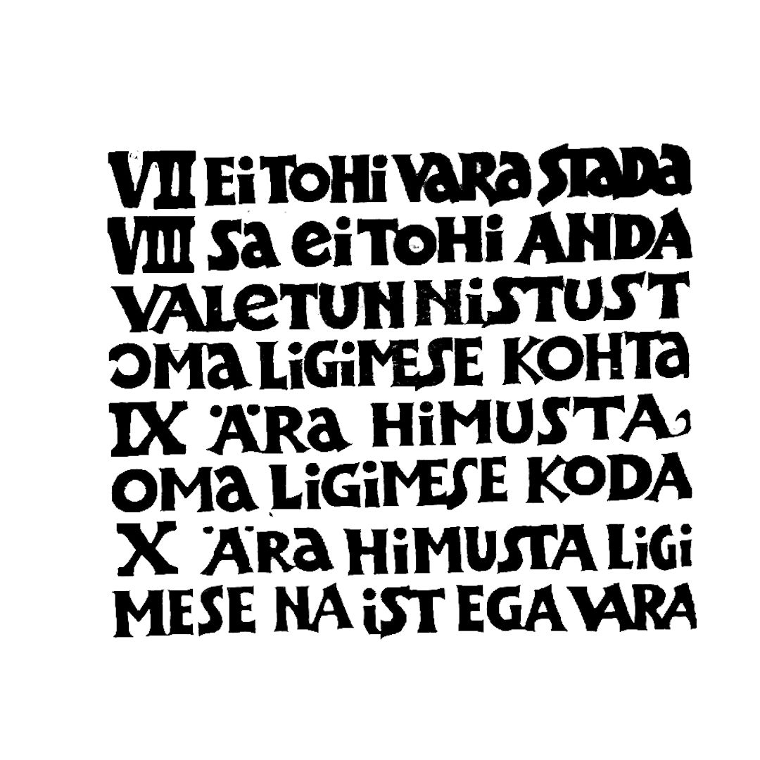 abstract black and white image letterforms