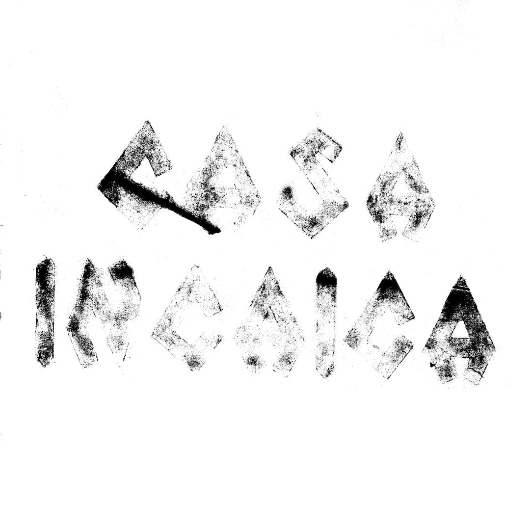 abstract black and white image letterforms