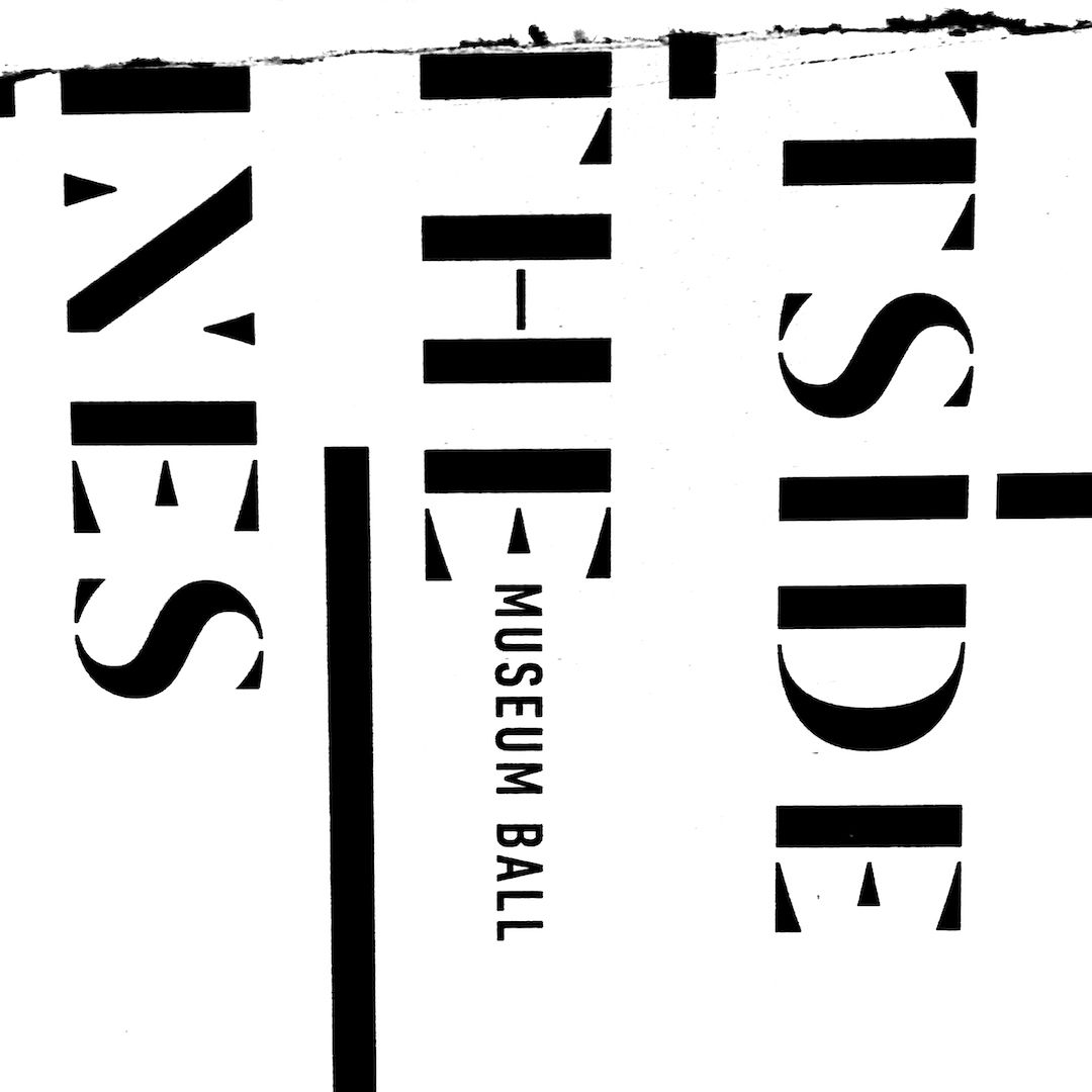 abstract black and white image letterforms
