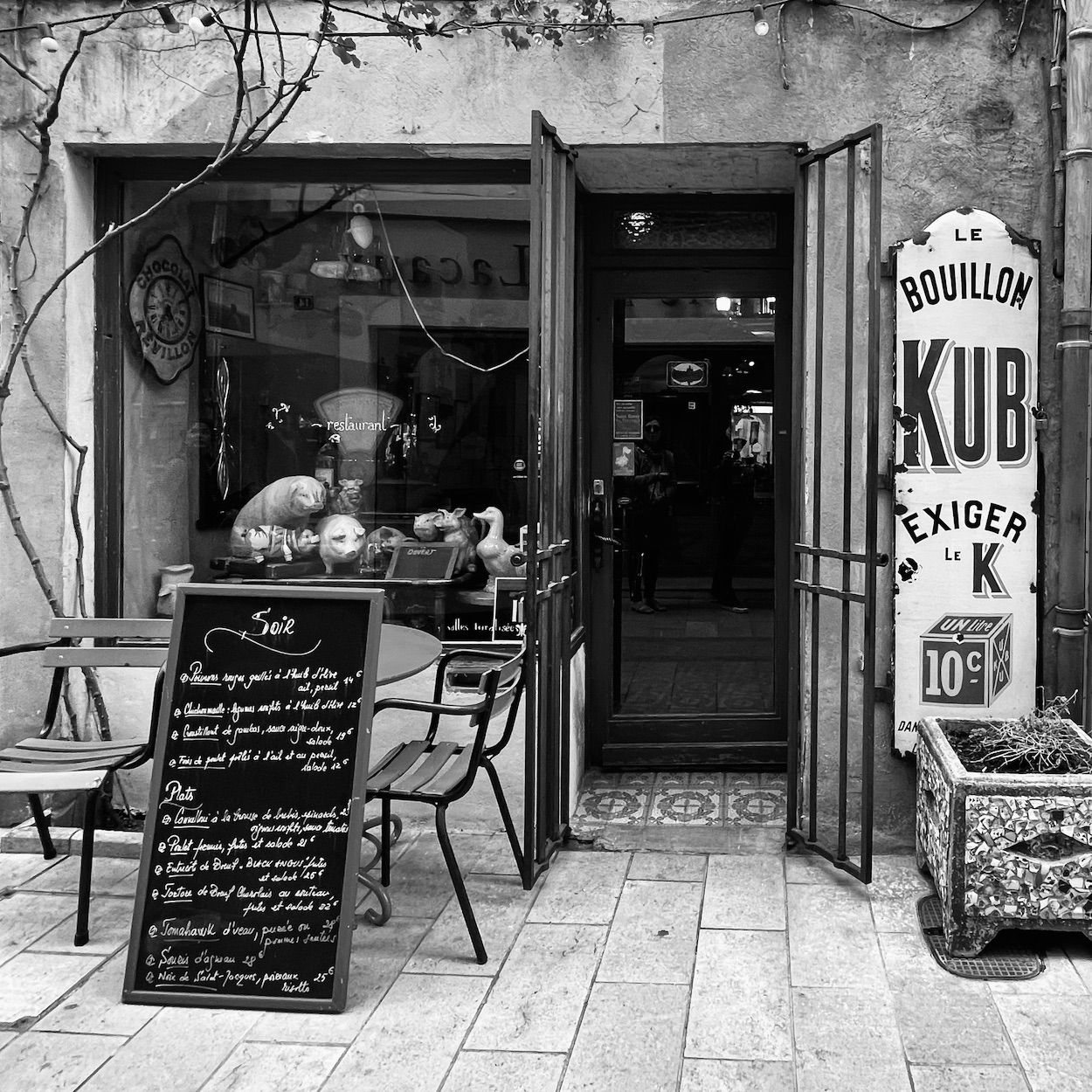 photograph of a doorway, France