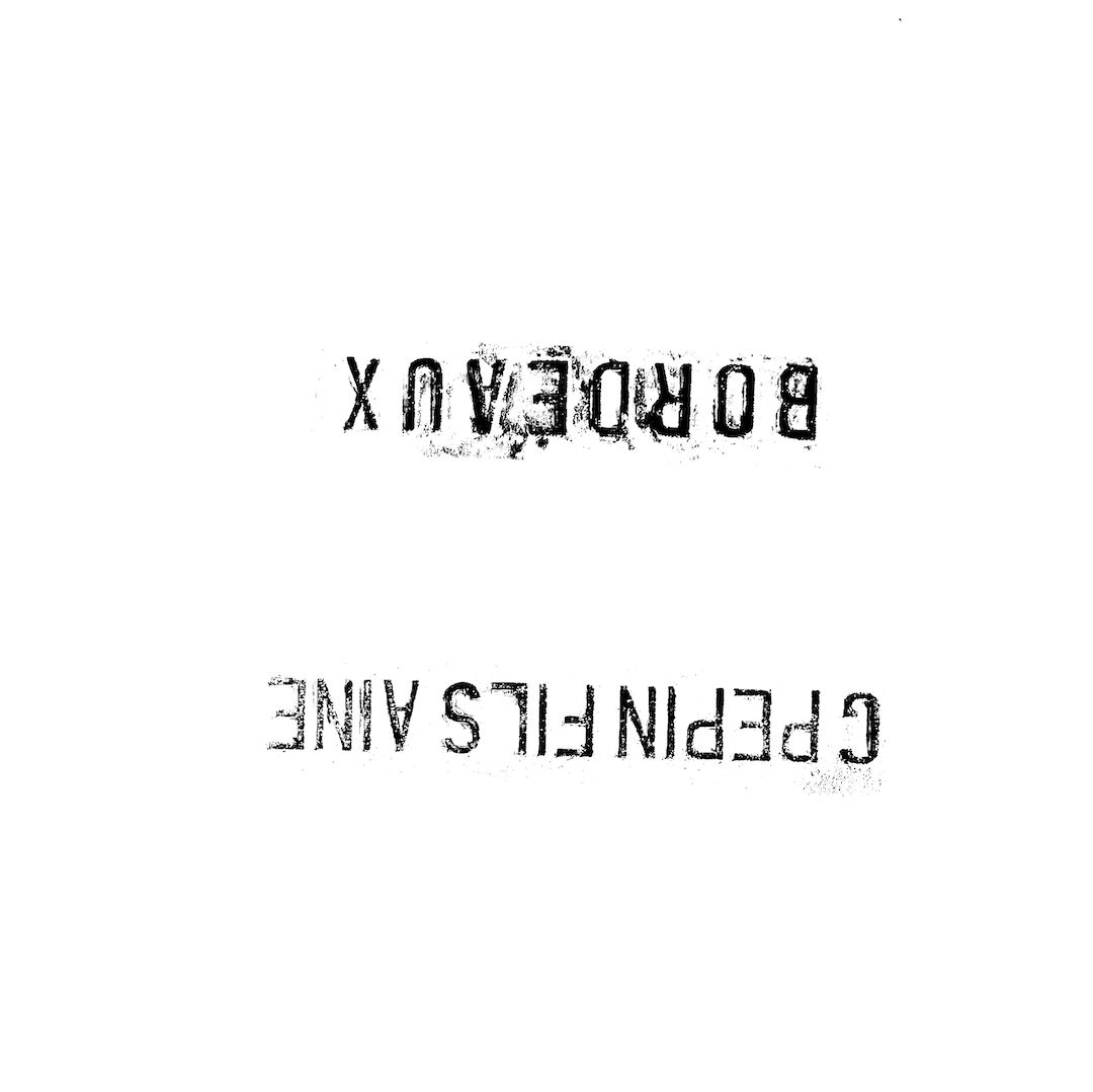 abstract black and white image letterforms