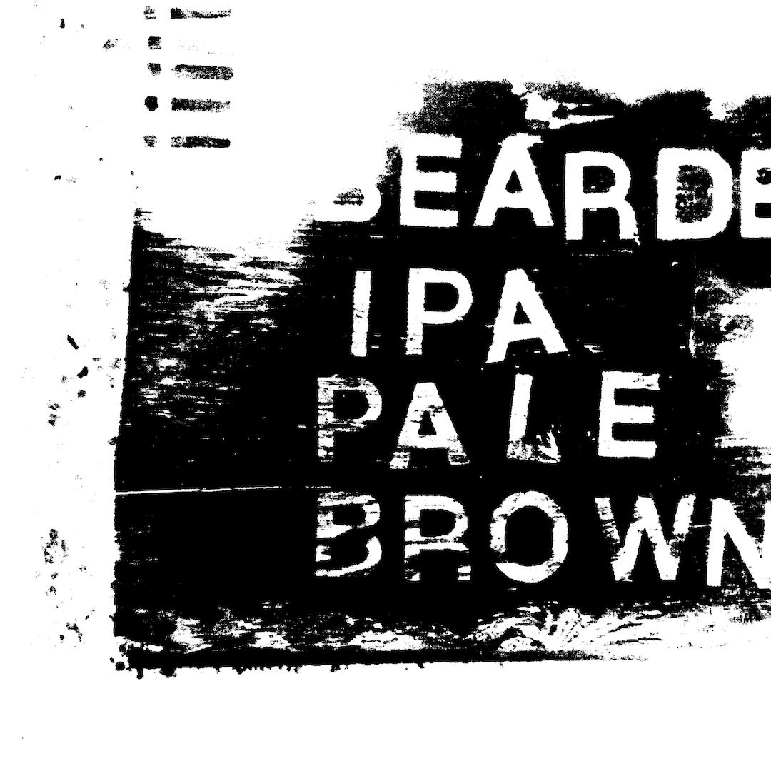 abstract black and white image letterforms