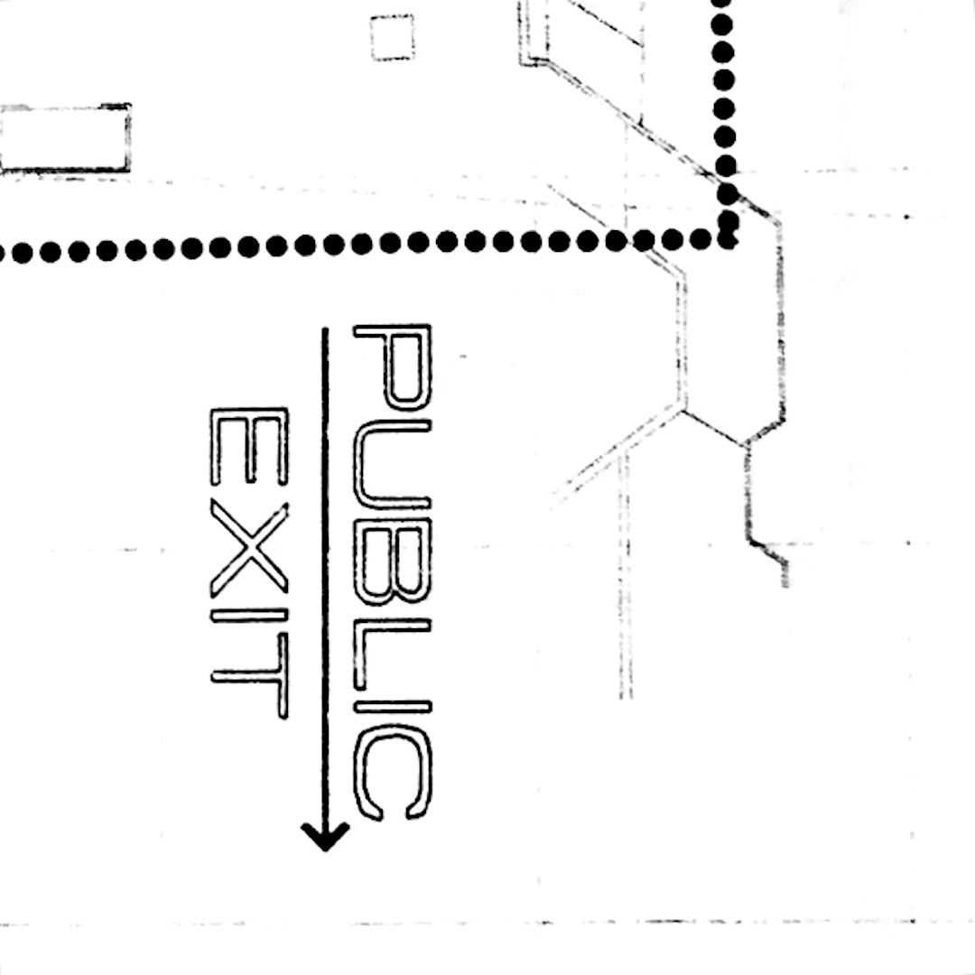 abstract black and white image letterforms