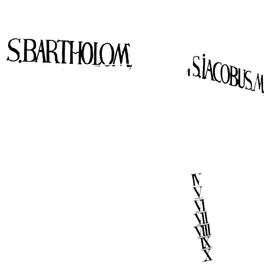 abstract black and white image letterforms