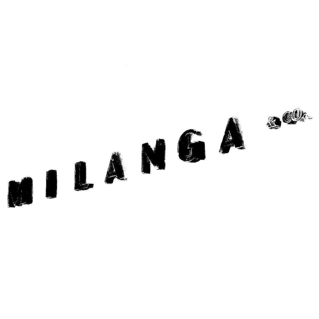abstract black and white image letterforms