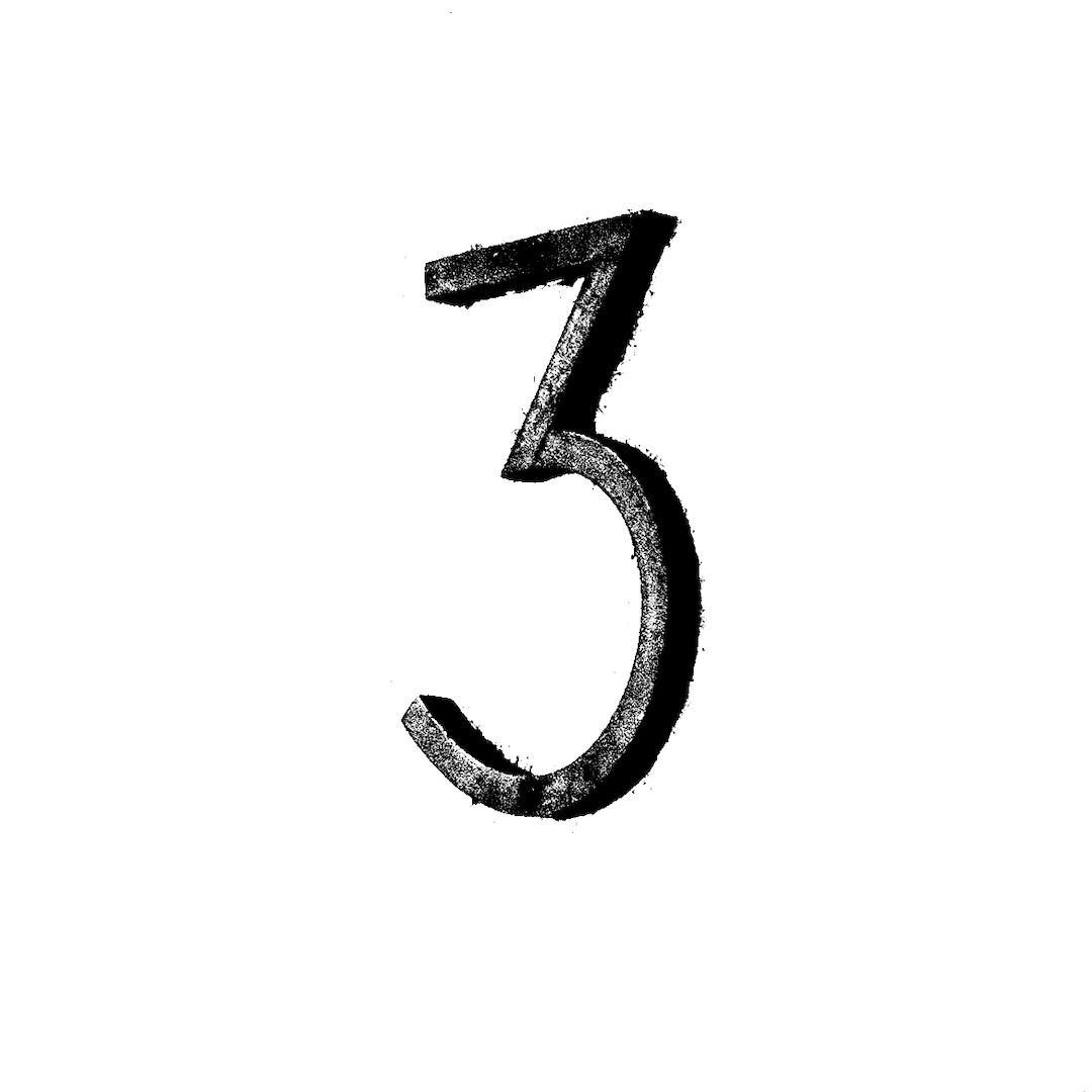 abstract black and white image letterforms