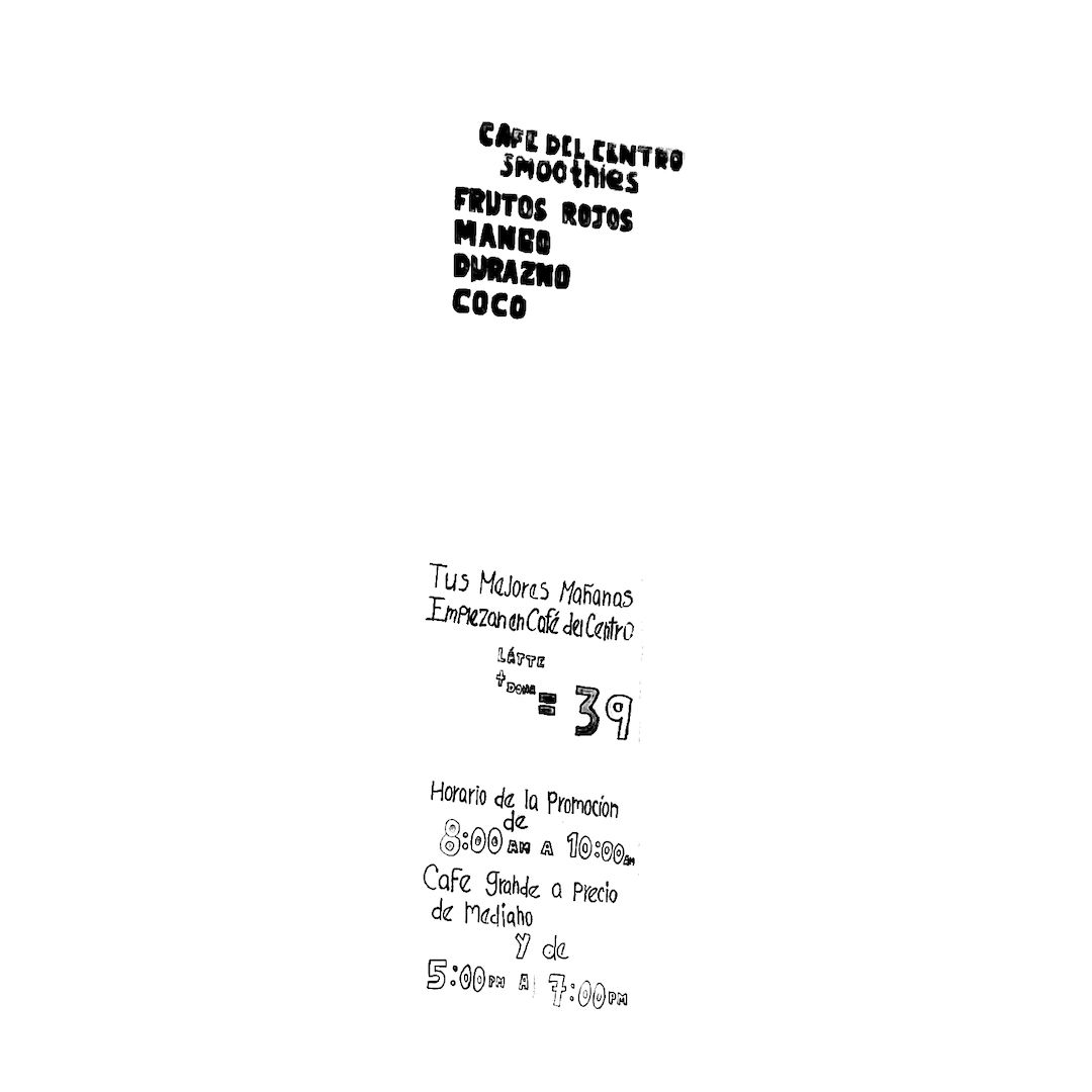 abstract black and white image letterforms