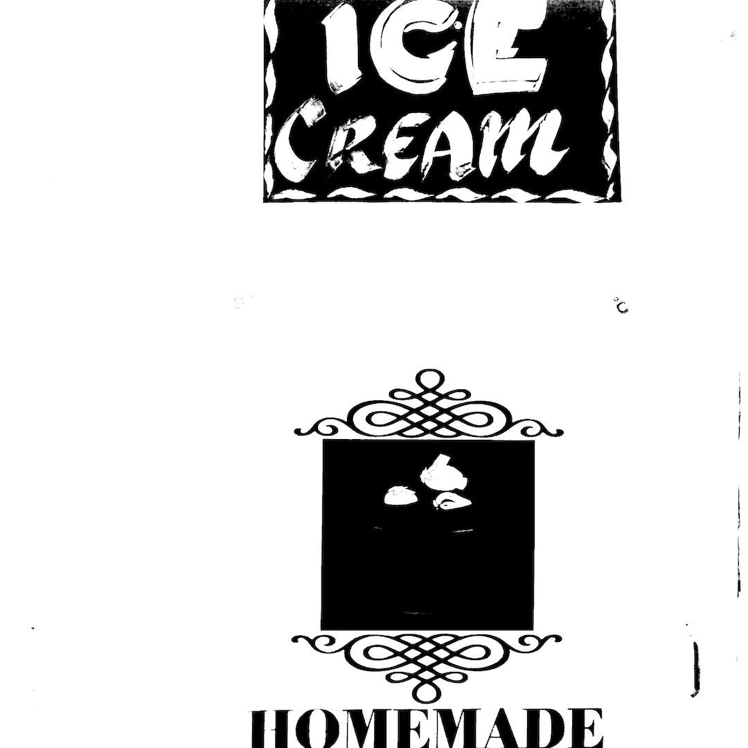 abstract black and white image letterforms