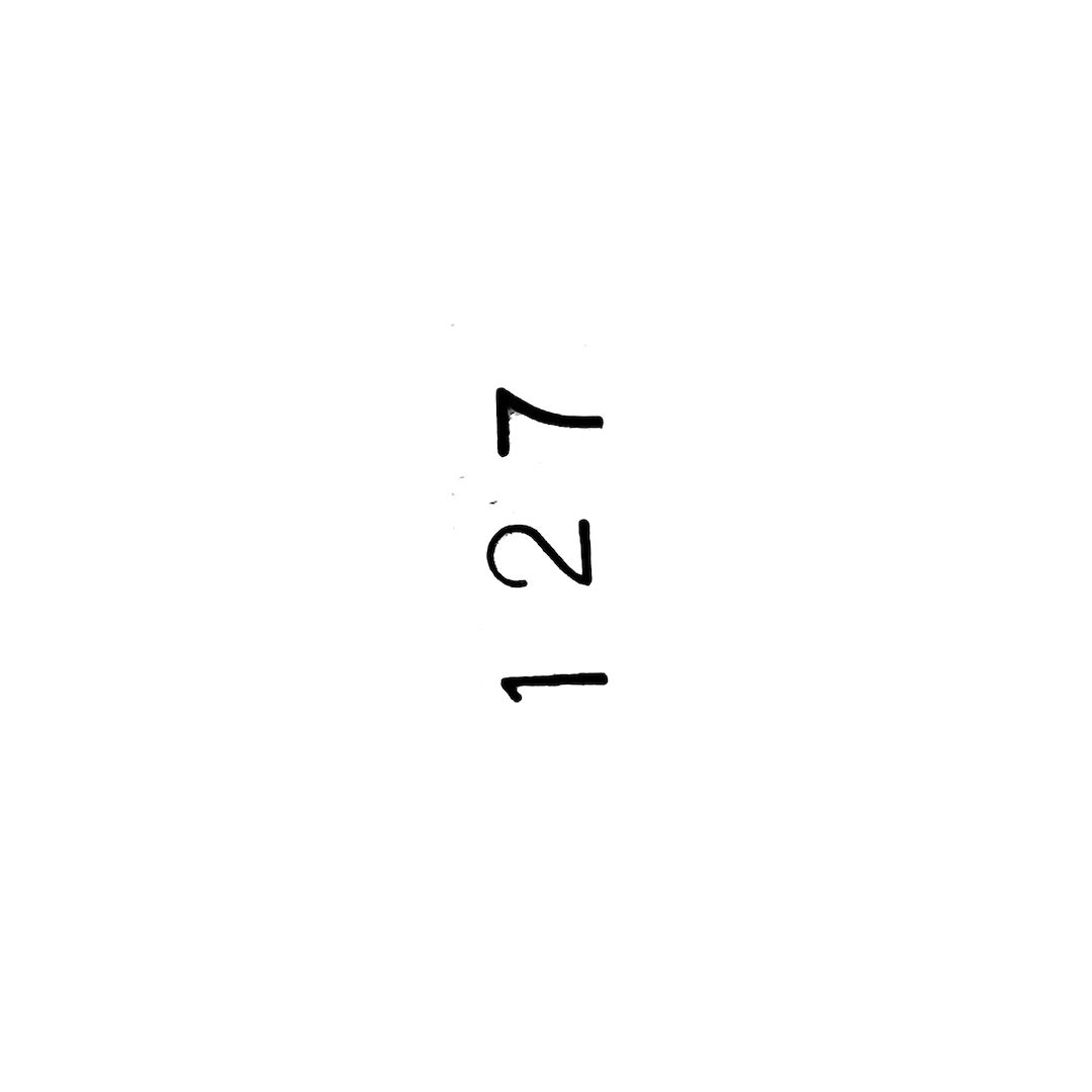 abstract black and white image letterforms