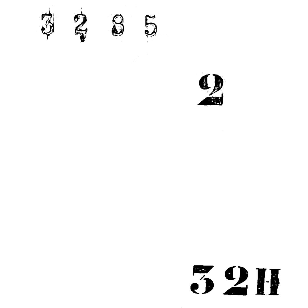 abstract black and white image letterforms