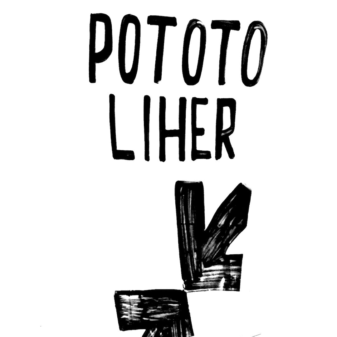 abstract black and white image letterforms