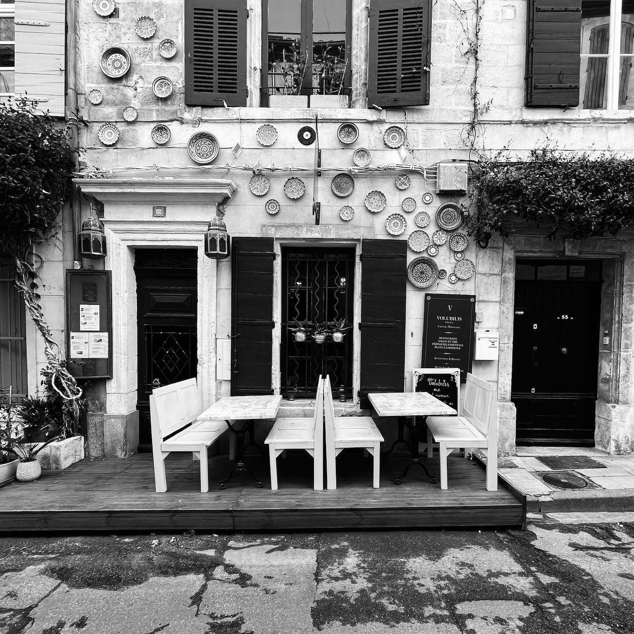 photograph of a doorway, France